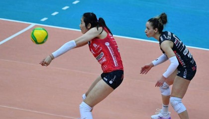 朱婷冲击意甲首冠！距离赛季全满贯差2冠，再度登上国际排联海报